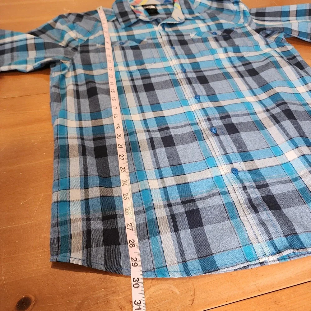 The North Face Plaid Shirt Mens‎ Large Blue Long Sleeve Button Up Casual Work